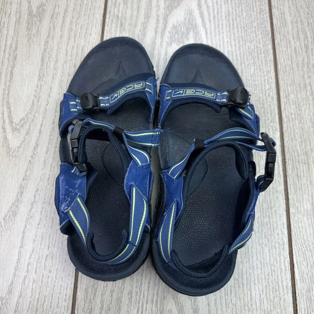 Nike ACG‎ Sandal Woven Nylon Sport Adjustable Strap Shoe Hook Loop SIZE WORN OFF